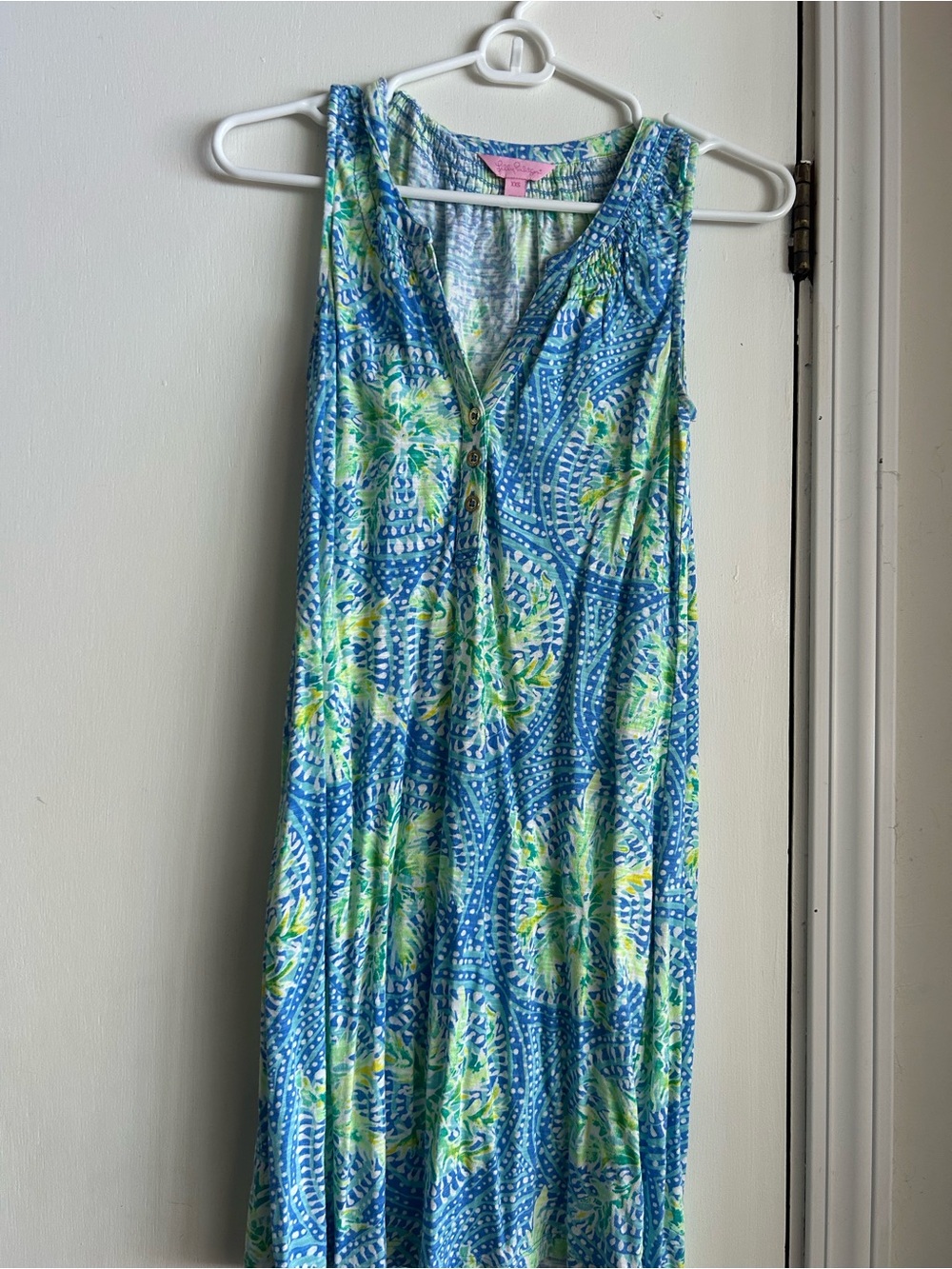 Lilly Pulitzer Blue & Green Printed Dress